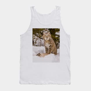 Bobcat with Rabbit 4x5 Tank Top